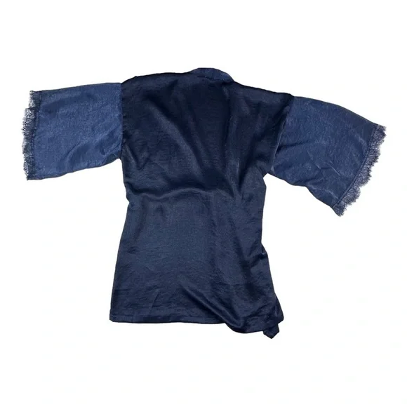 In Bloom Sleep Robe Navy Blue Size M/L - Picture 2 of 6